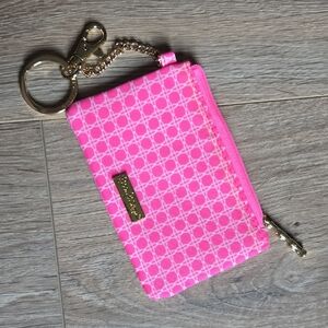 NWOT Lilly Pulitzer Vibrant Pink Wallet with Gold Chain